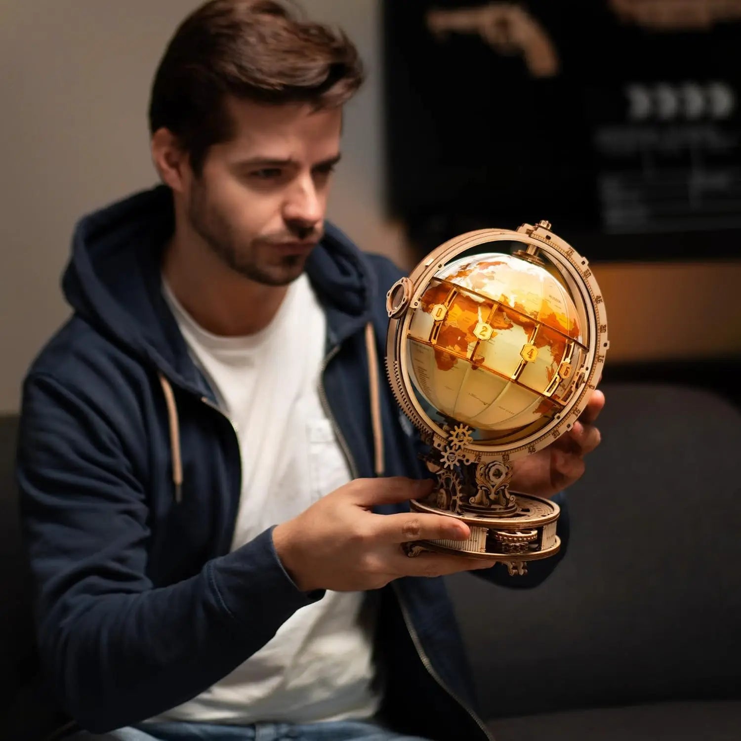 Puzzle 3D en Bois | Globe Terrestre
