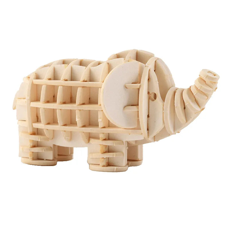 Puzzle 3D en Bois | Elephant