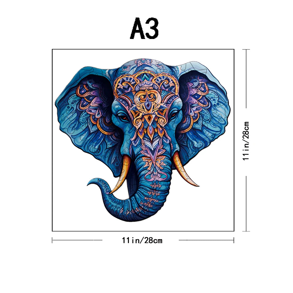 Puzzle 2D en Bois | Elephant