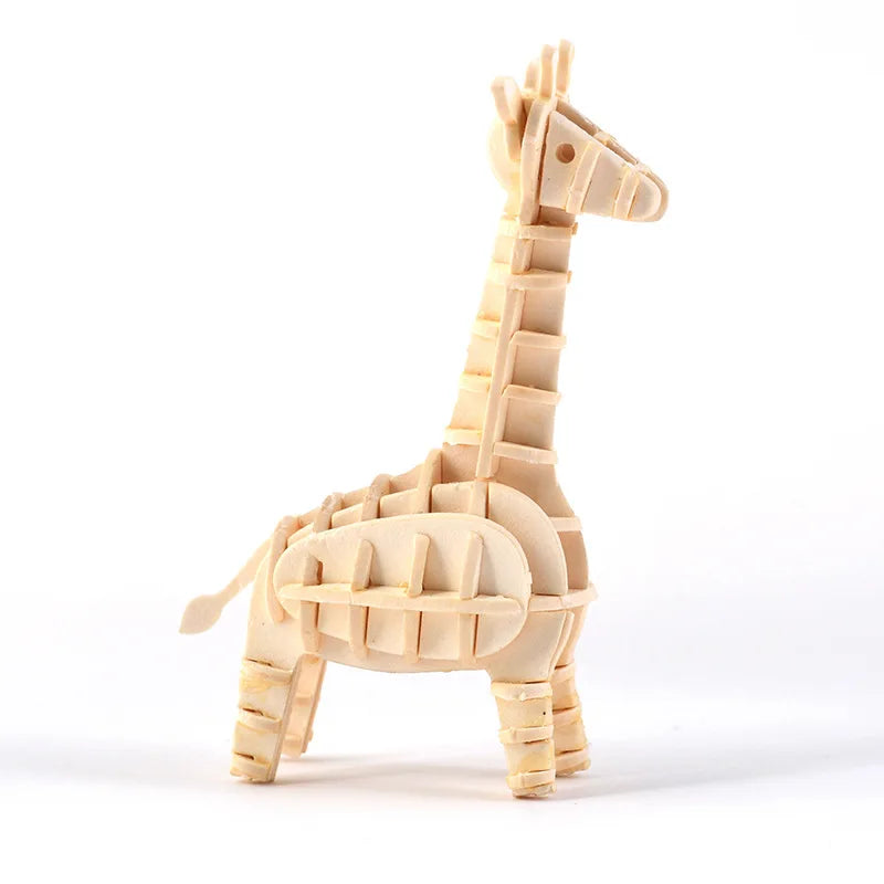 Puzzle 3D en Bois | Girafe