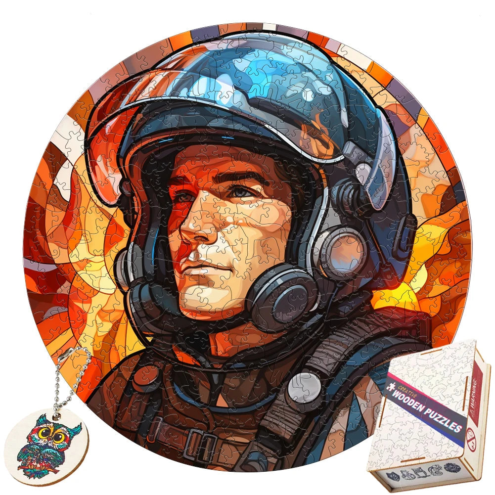 Puzzle 2D en Bois | Aviateur