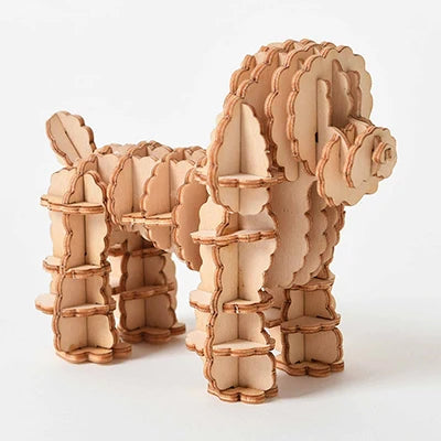 Puzzle 3D en Bois | Caniche Royal