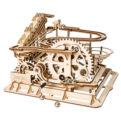 Puzzle 3D en Bois |  Montagnes russes à roues hydrauliques