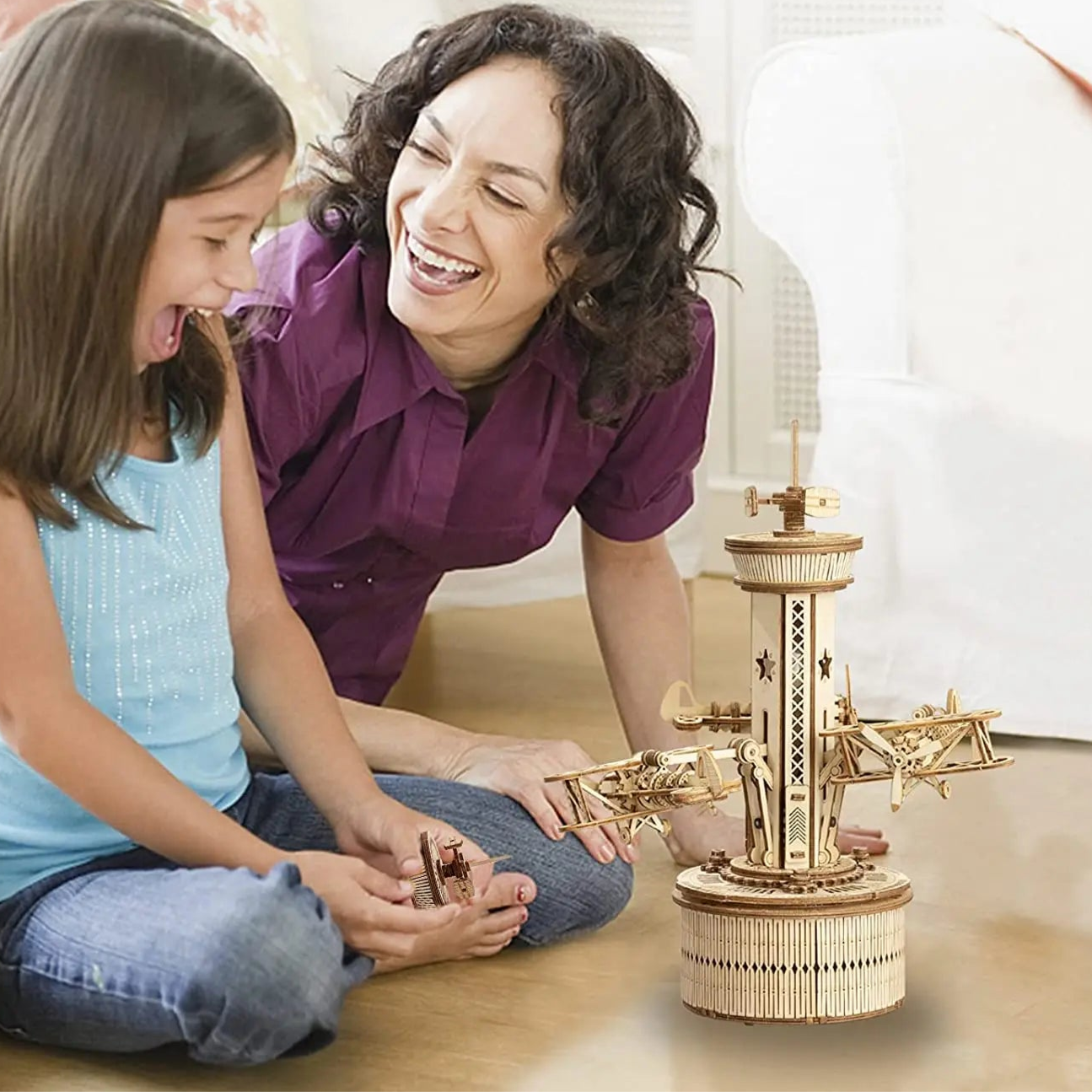 Puzzle 3D en Bois |  Tour d'avion