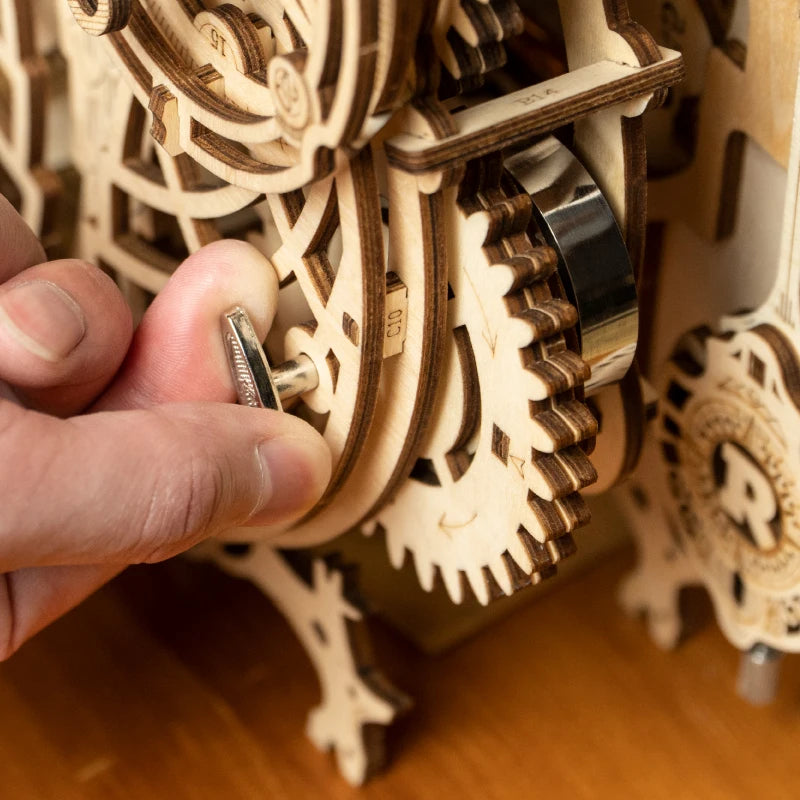 Puzzle 3D en Bois | Horloge Chouette