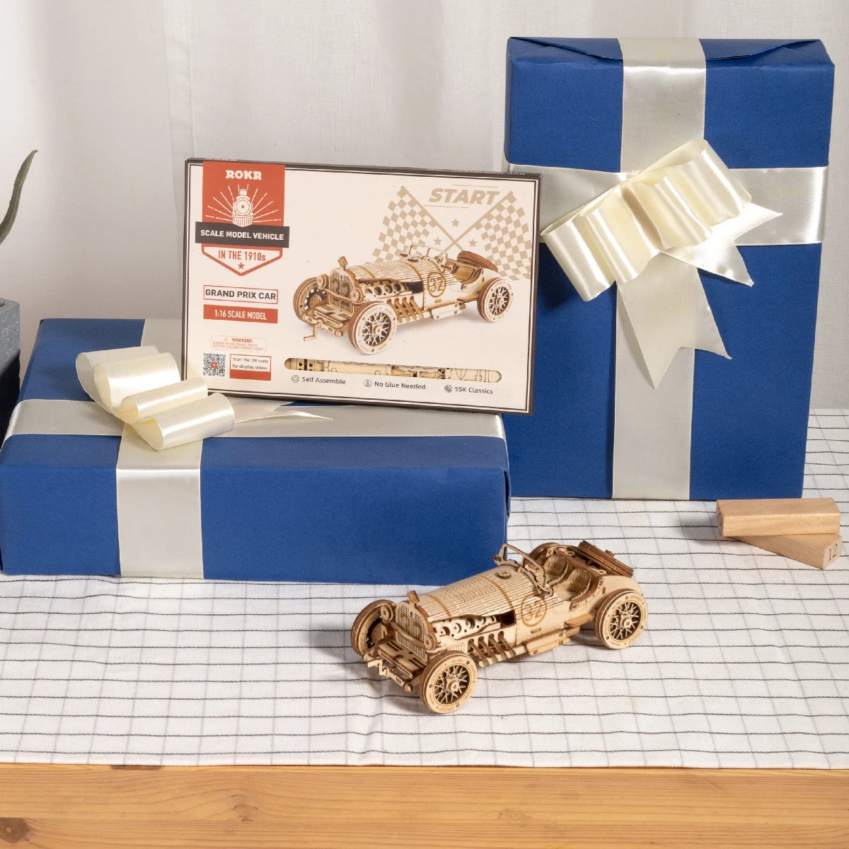 Puzzle 3D en Bois | Voiture de Grand Prix