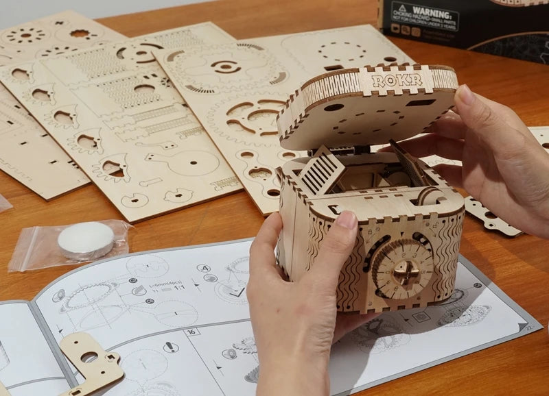 Puzzle 3D en Bois | Boite au Trésor