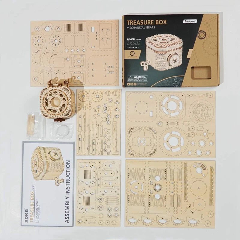 Puzzle 3D en Bois | Boite au Trésor