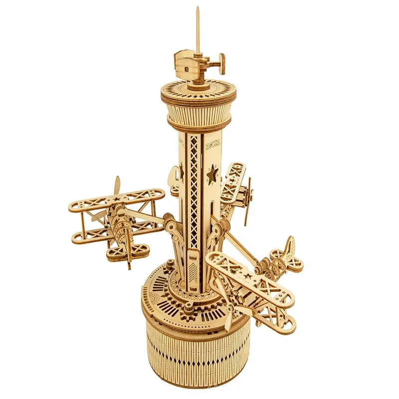 Puzzle 3D en Bois |  Tour d'avion