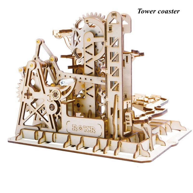 Puzzle 3D en Bois | Montagnes russes