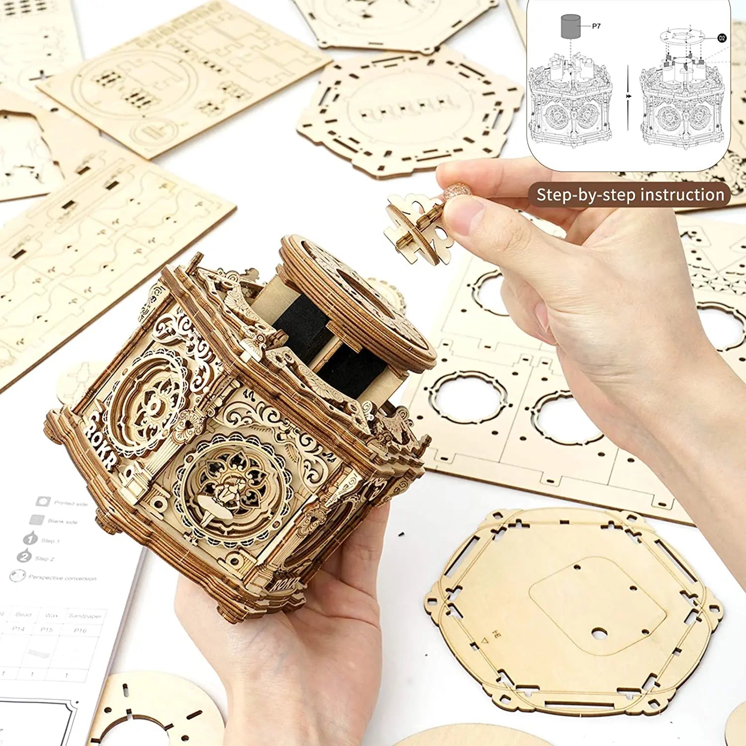 Puzzle 3D en Bois | Jardin secret