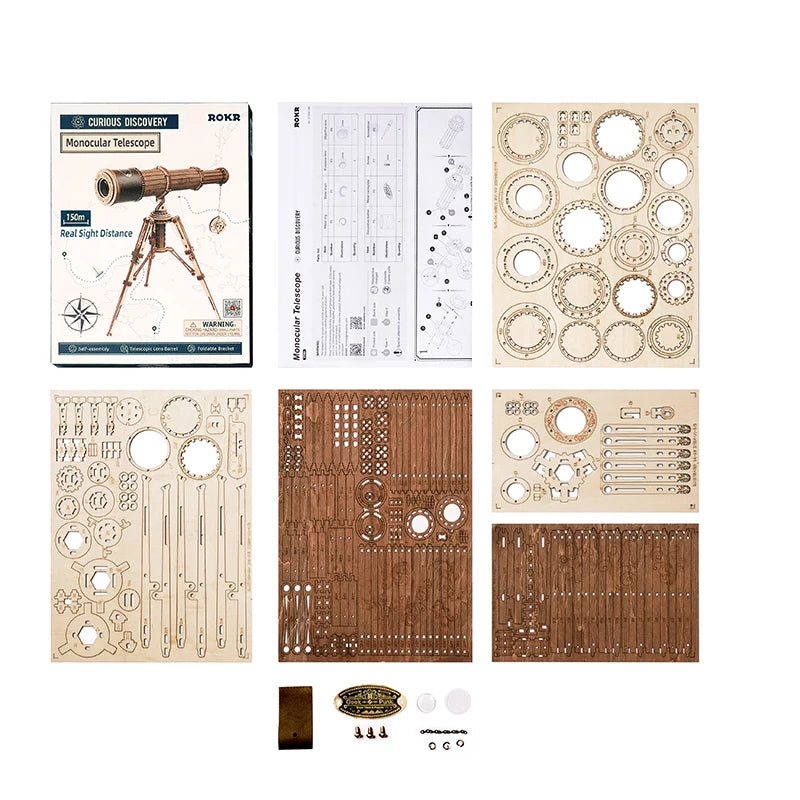 Puzzle 3D en Bois | Telescope