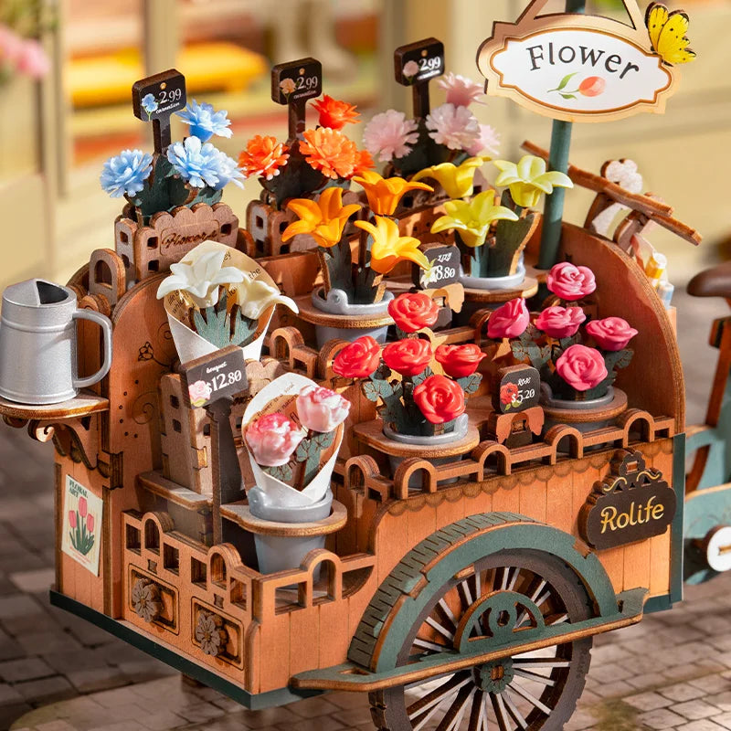 Puzzle 3D en Bois | Fleuriste