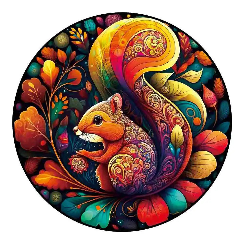 Puzzle 2D en Bois | Écureuil