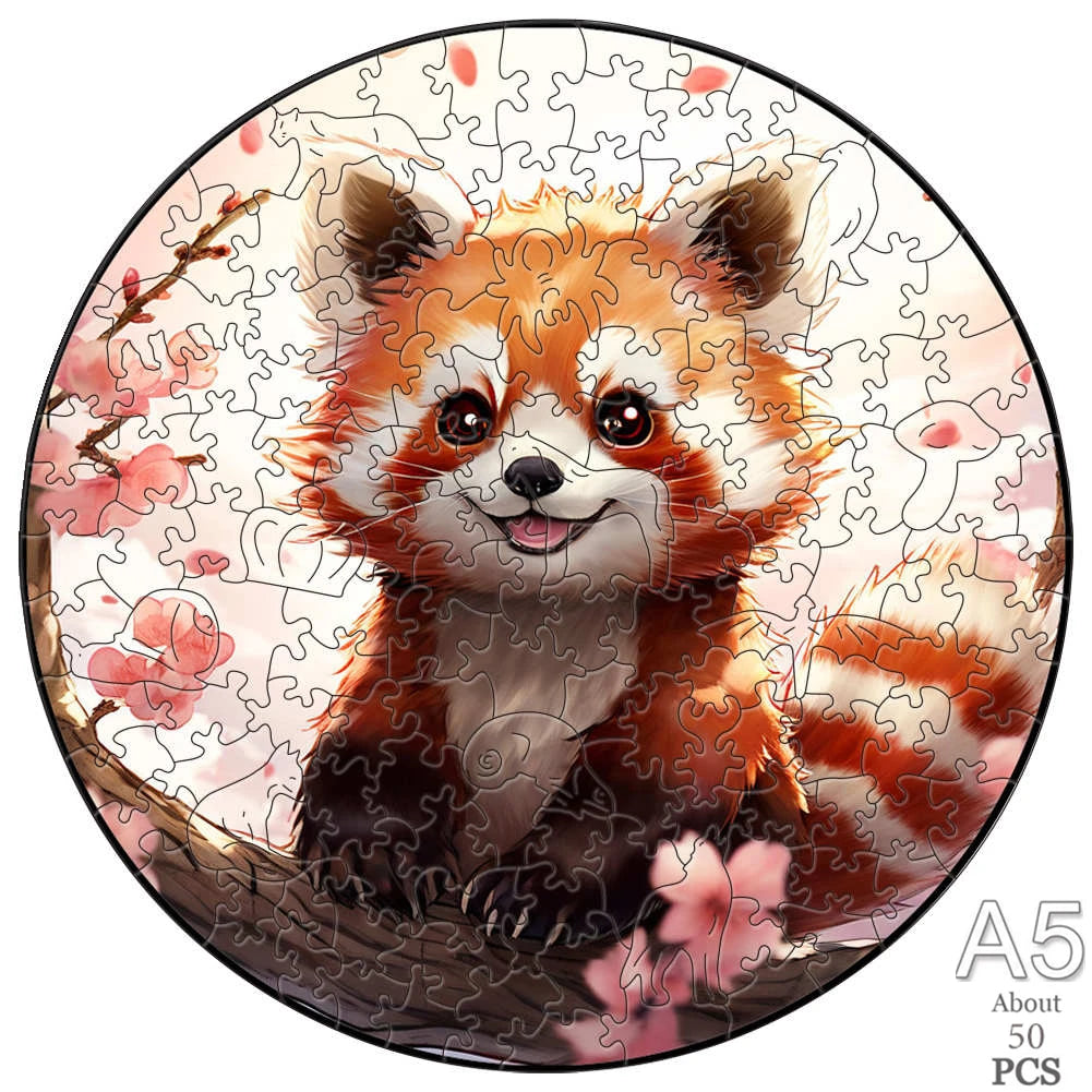Puzzle 2D en Bois | Panda Roux