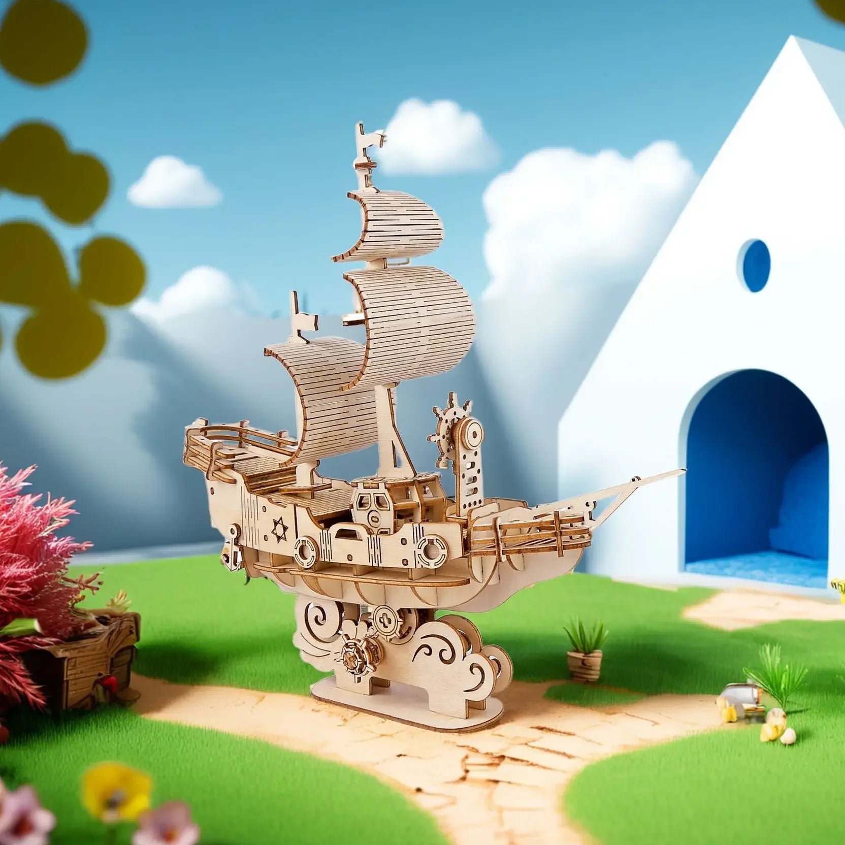 Puzzle 3D en Bois | Bateau Marin