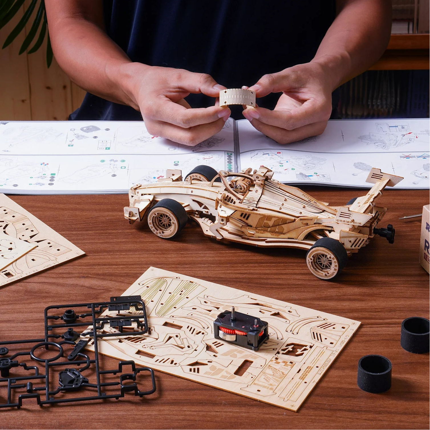 Puzzle 3D en Bois | Voiture Racing
