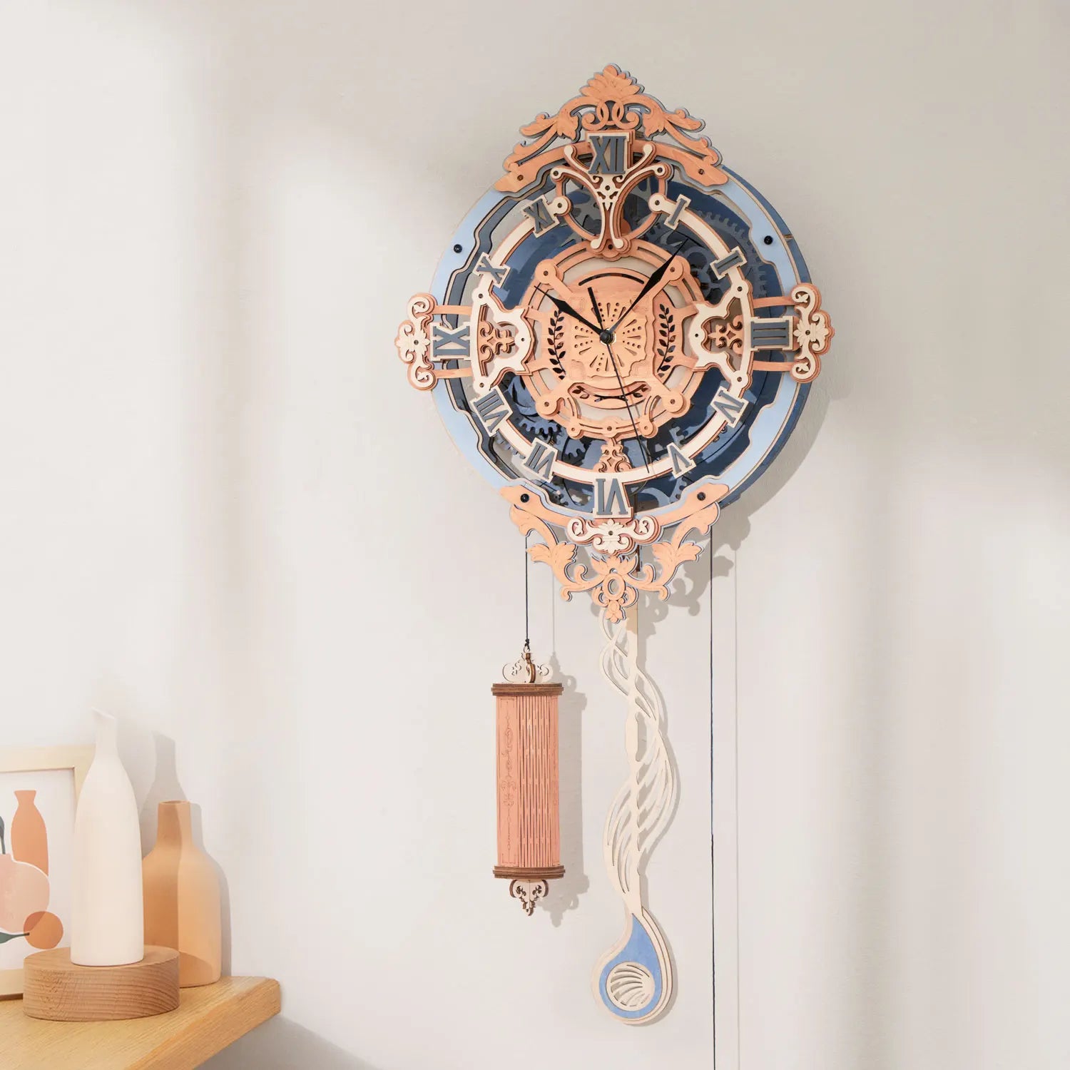 Puzzle 3D en Bois | Horloge Quartz