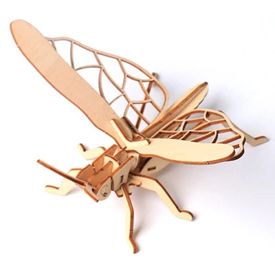 Puzzle 3D en Bois | Sauterelle