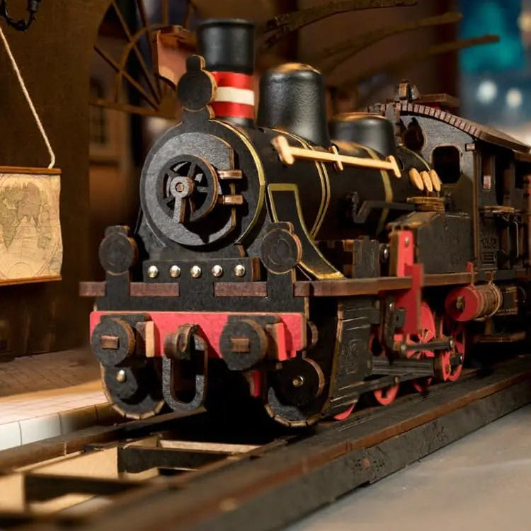 Puzzle 3D en Bois | Train décoratif