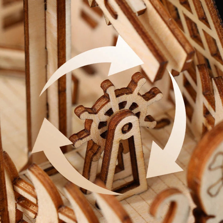 Puzzle 3D en Bois | Bateau Pirate