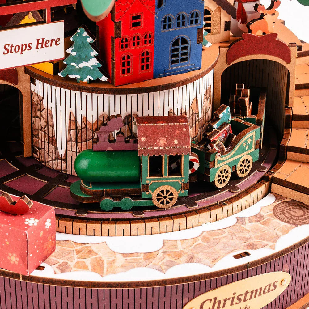Puzzle 3D en Bois | Sapin De Noël Boîte à Musique