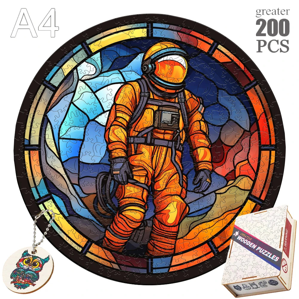 Puzzle 2D en Bois | Cosmonaute