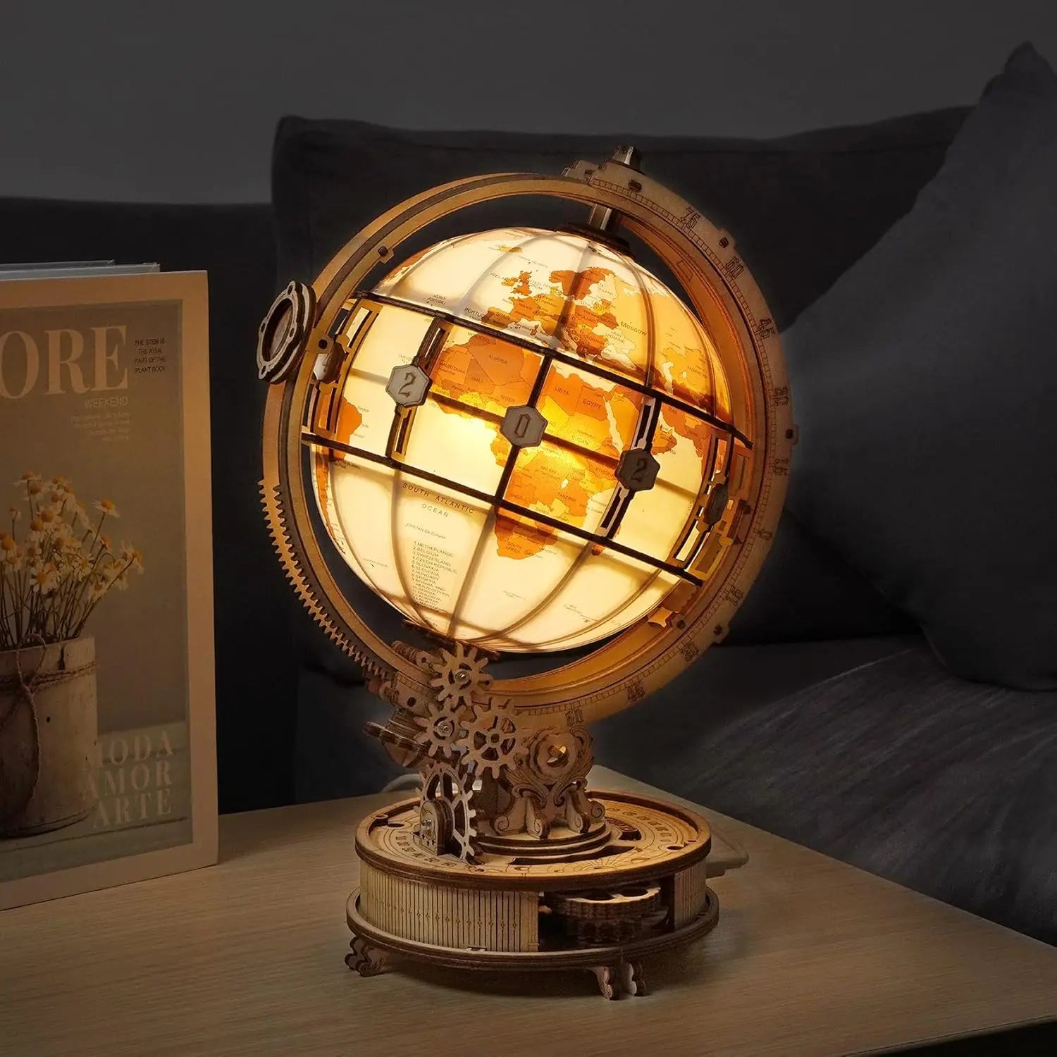Puzzle 3D en Bois | Globe Terrestre