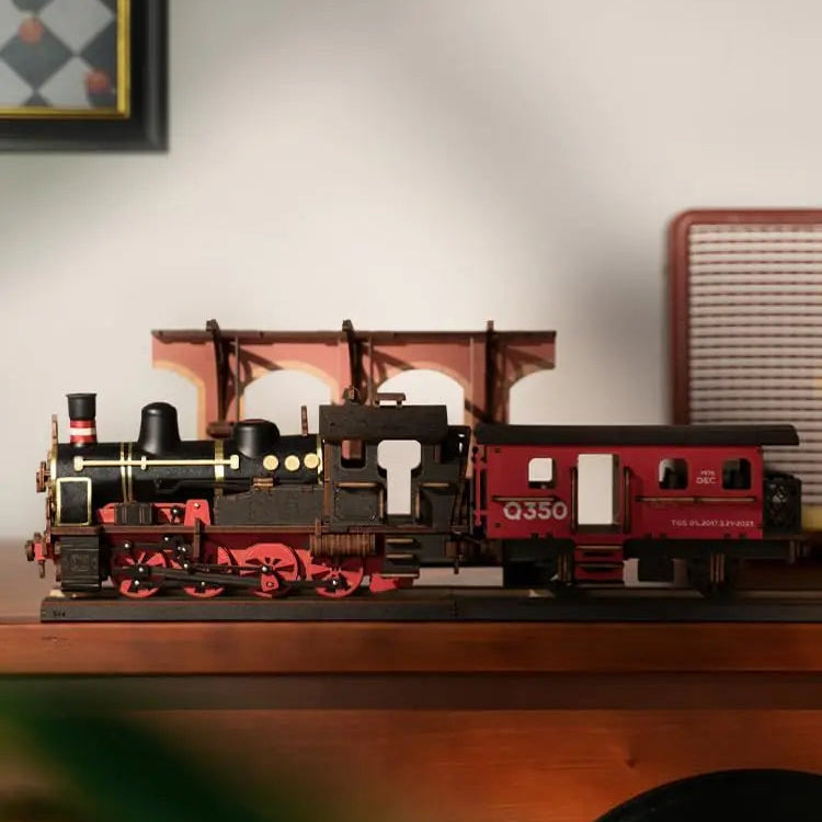 Puzzle 3D en Bois | Train décoratif