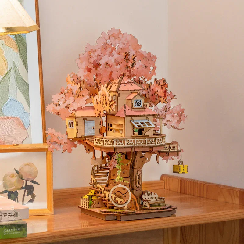 Puzzle 3D en Bois | Maison Arbre Sakura