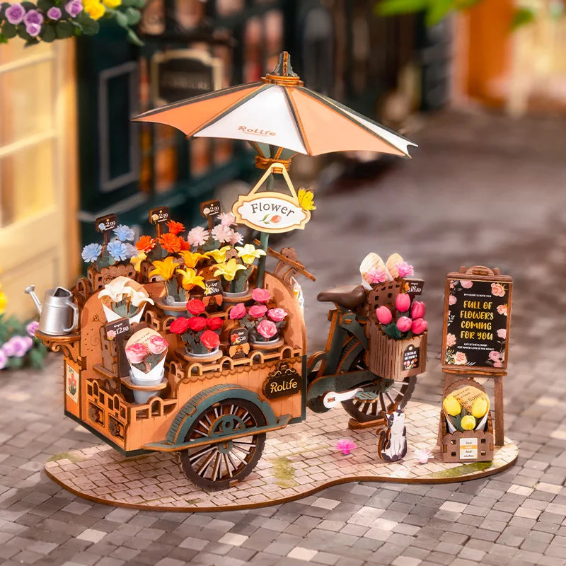 Puzzle 3D en Bois | Fleuriste