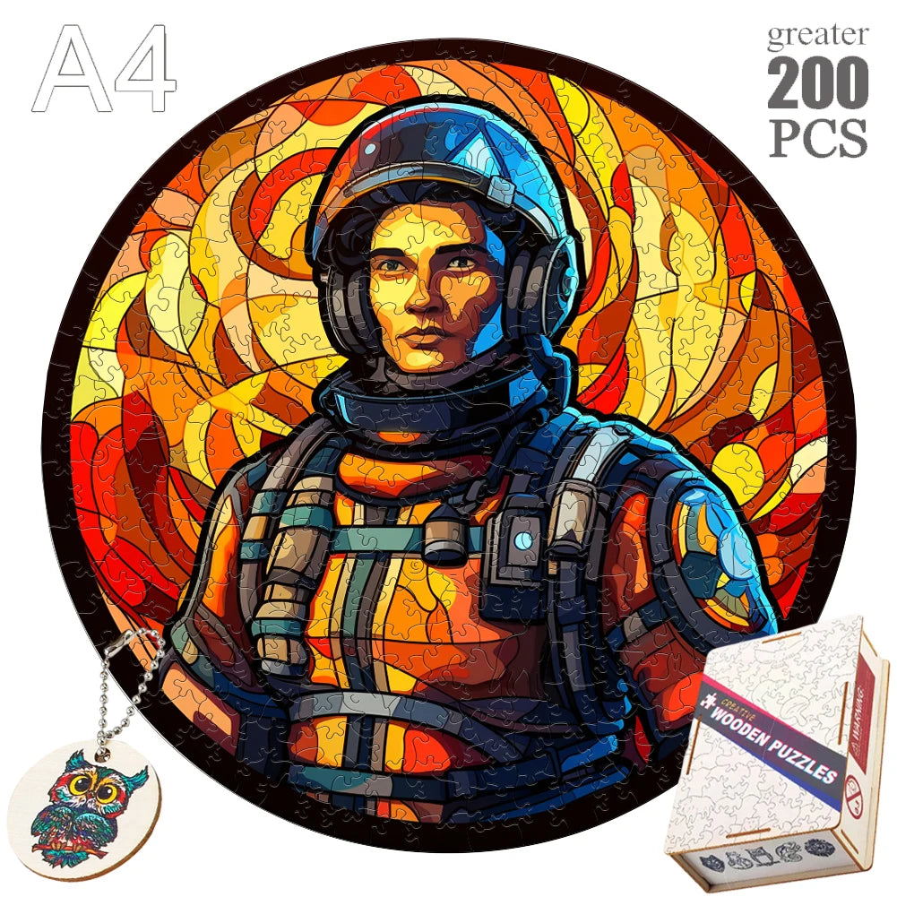 Puzzle 2D en Bois | Pompier
