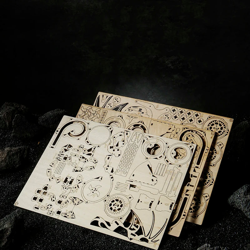 Puzzle 3D en Bois | Circuit Modèle Dragon