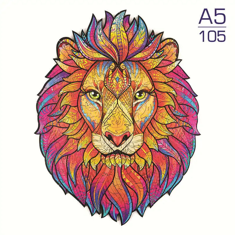 Puzzle 2D en Bois | Lion