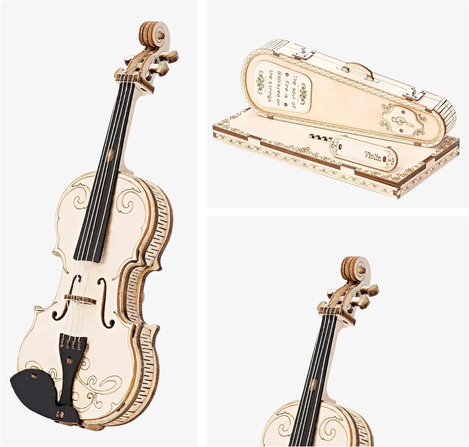 Puzzle 3D en Bois | Violon Capriccio