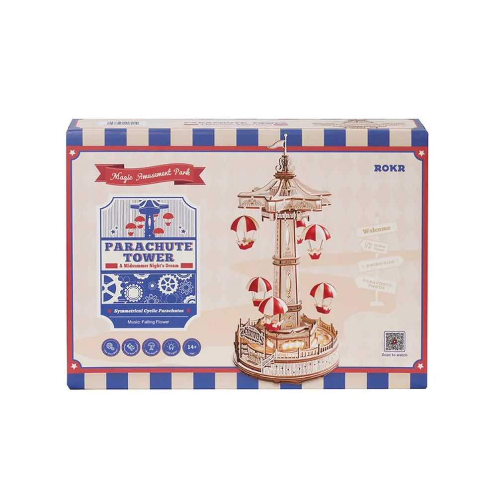 Puzzle 3D en Bois | Tour de parachute