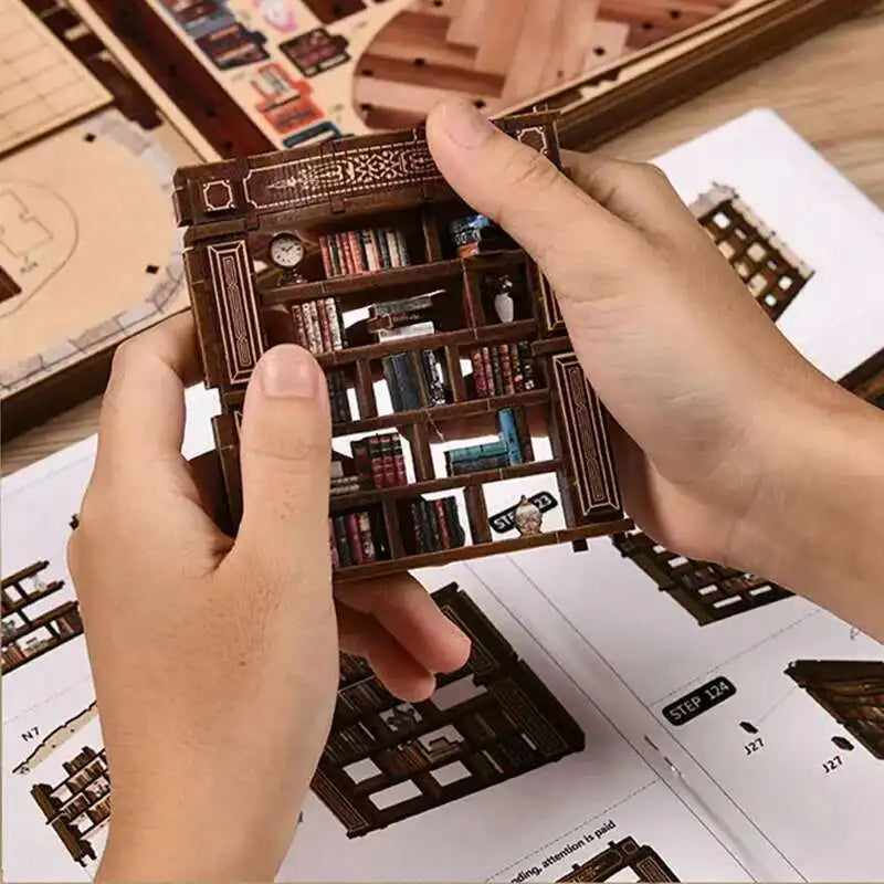 Puzzle 3D en Bois | Maison Figurines Miniature