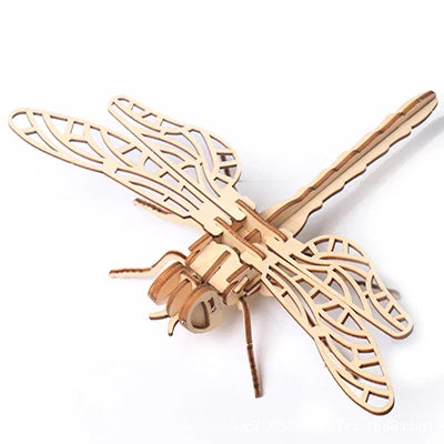 Puzzle 3D en Bois | Libellule