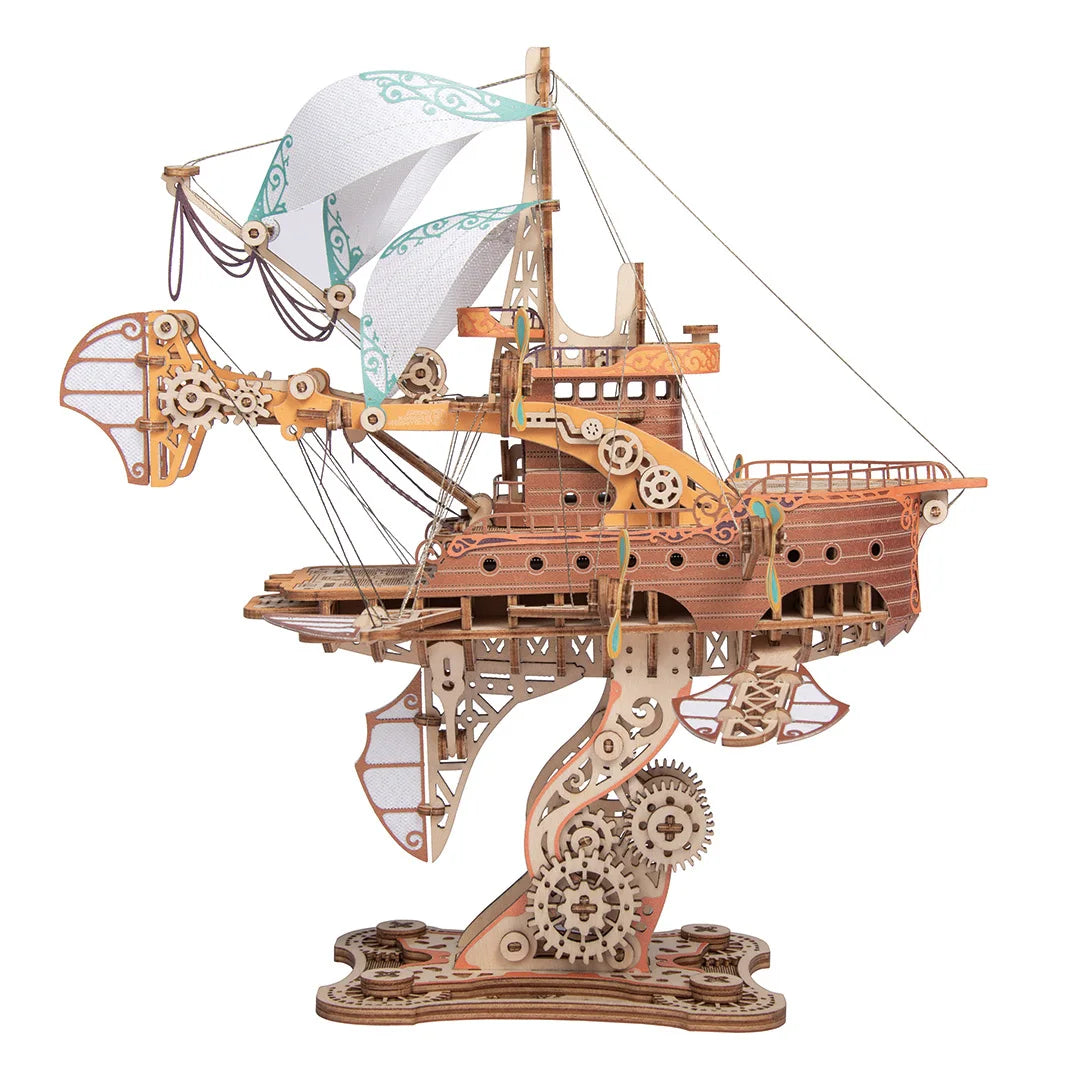 Puzzle 3D en Bois | Bateau volant