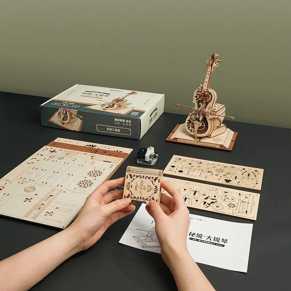 Puzzle 3D en Bois | Violon magique