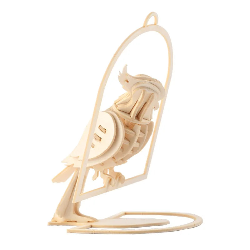 Puzzle 3D en Bois | Perroquet