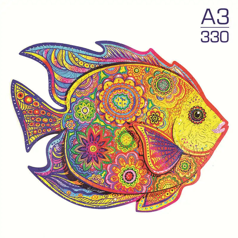 Puzzle 2D en Bois | Poisson
