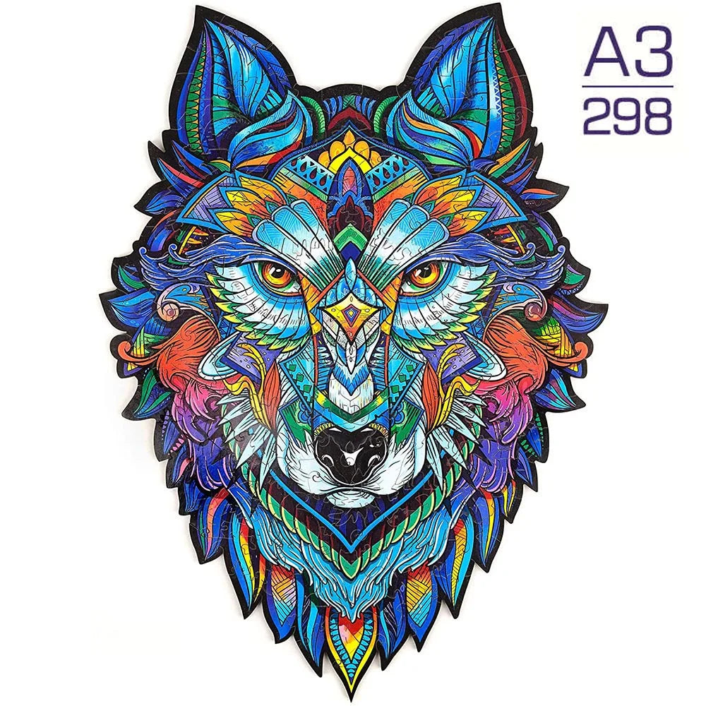 Puzzle 2D en Bois | Loup