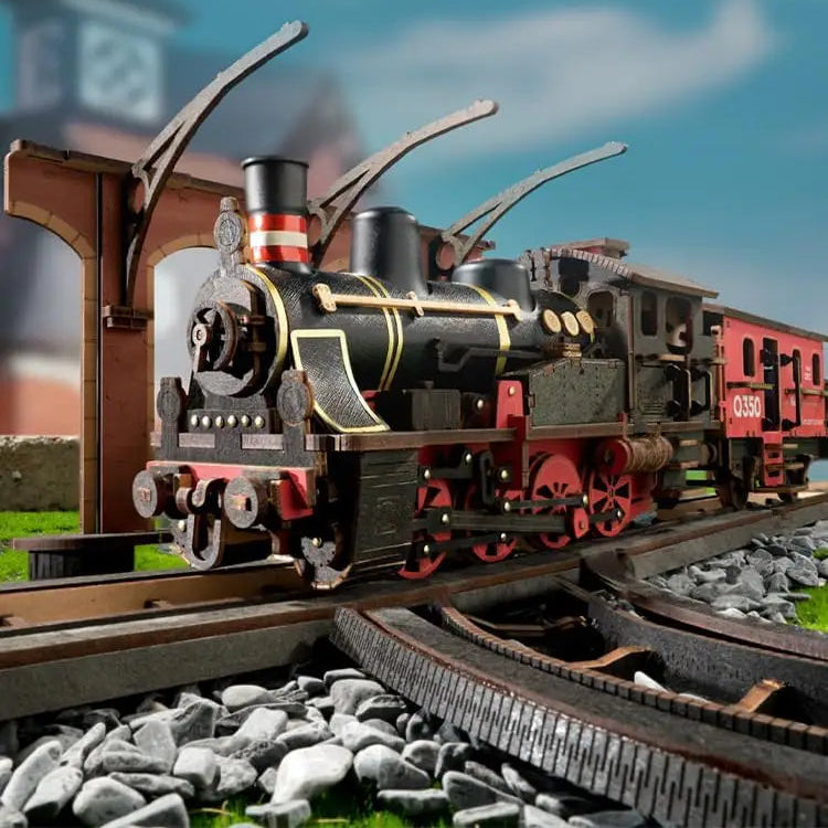 Puzzle 3D en Bois | Train décoratif
