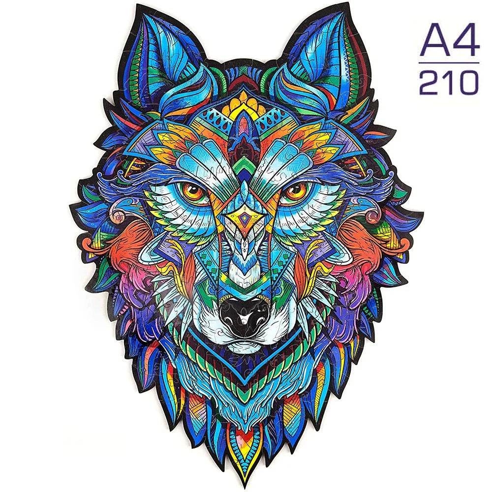 Puzzle 2D en Bois | Loup