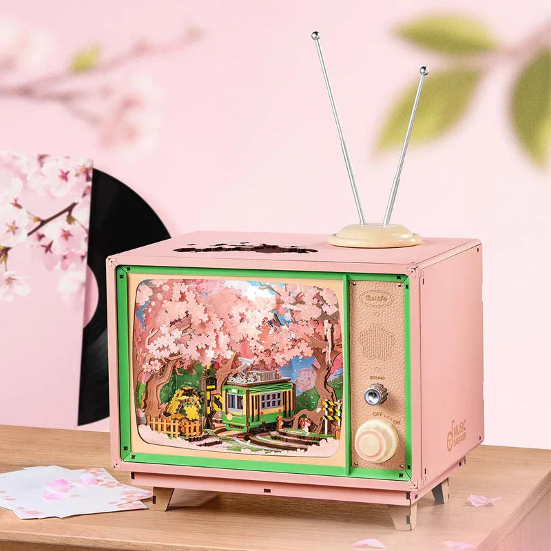 Puzzle 3D en Bois | Télévision Rétro Sakura
