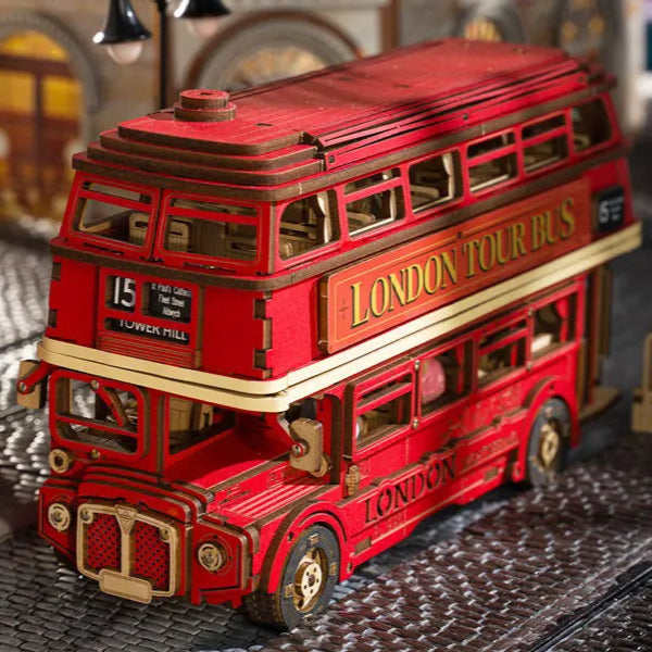 Puzzle 3D en Bois | Bus de Londres