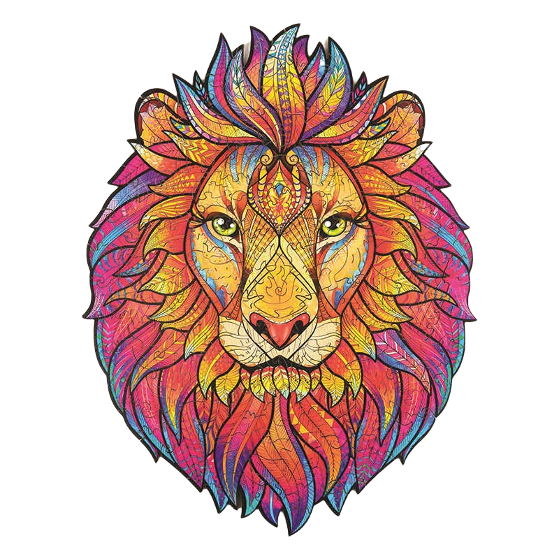 Puzzle 2D en Bois | Lion