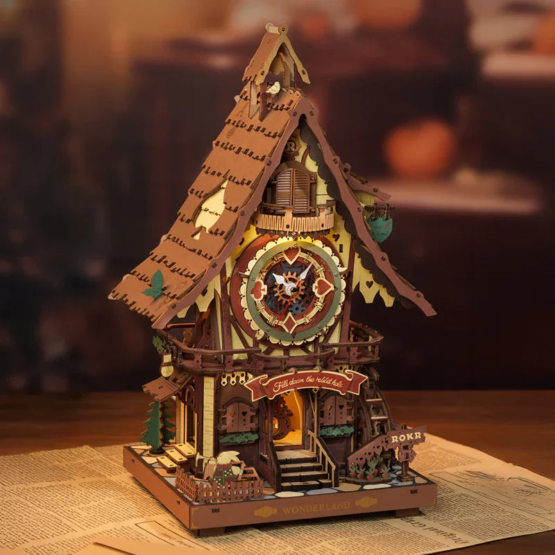 Puzzle 3D en Bois | Horloge Cuckoo