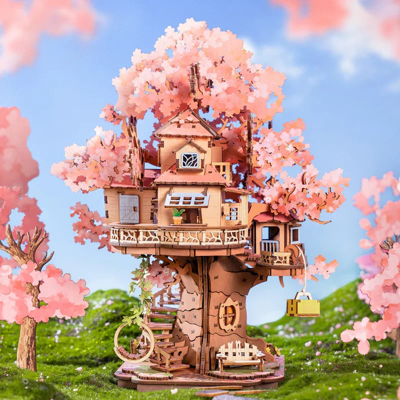 Puzzle 3D en Bois | Maison Arbre Sakura